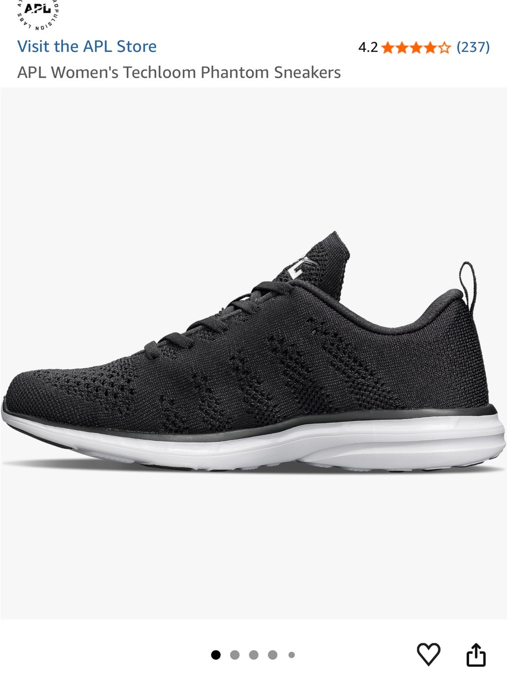 APL Women Techloom Pro Running walking sneakers Athletic shoes NIB Size 6.5